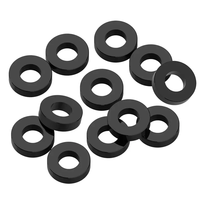 1Up Racing - 3X6x1.5Mm Precision Aluminum Shims - Black - 12Pcs 1
