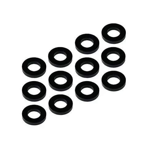 1Up Racing - 3X6x1mm Precision Aluminum Shims, Black, 12Pcs 1