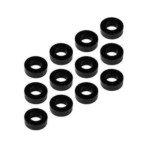 1Up Racing - 3X6x2mm Precision Aluminum Shims, Black, 12Pcs 1