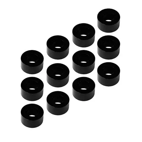 1Up Racing - 3X6x3mm Precision Aluminum Shims, Black, 12Pcs 1