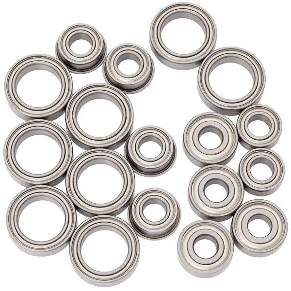 1Up Racing - Cv2 Pro Ball Bearing Set, Chrome/Ceramic, Ae B74.2/74.2D 1