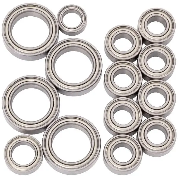1Up Racing - Cv2 Pro Ball Bearing Set, Chrome/Ceramic, Arc A10 And Mugen Mtc2 1