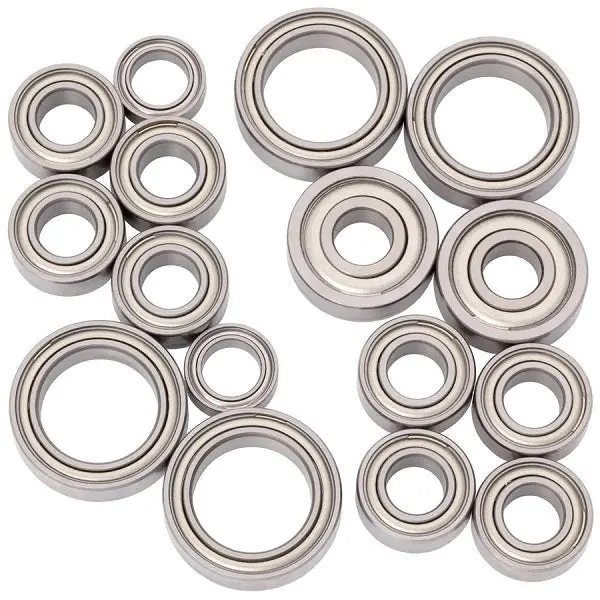1Up Racing - Cv2 Pro Ball Bearing Set, Chrome/Ceramic, Tlr 22T 4.0 1
