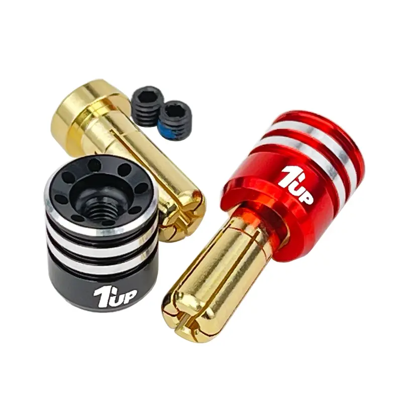 1Up Racing - Heatsink Bullet Plug Connectors & Grips, 5Mm 1