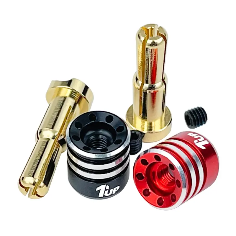 1Up Racing - Heatsink Bullet Plugs & Grips, 4/5Mm Stepped 1