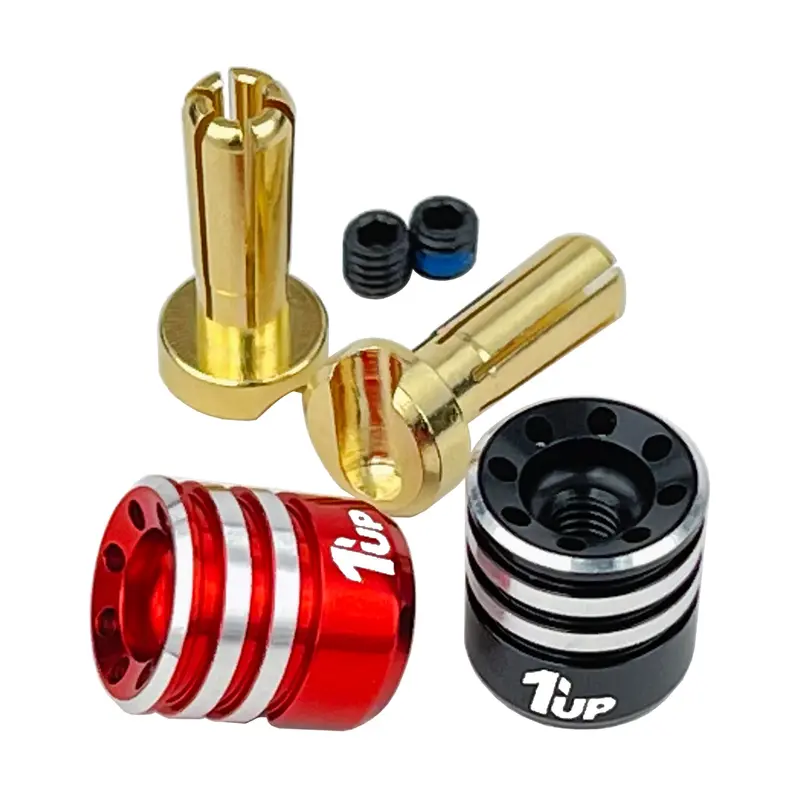 1Up Racing - Heatsink Bullet Plugs & Grips - 4Mm 1