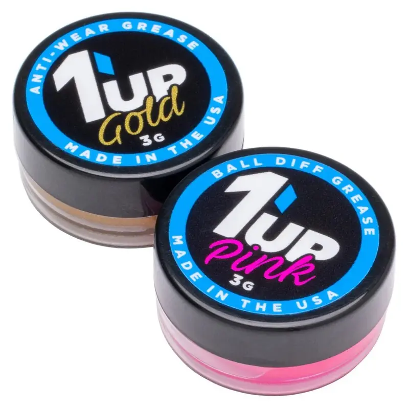 1Up Racing - Pro Ball Differential Grease Combo, Includes Gold And Pink 1