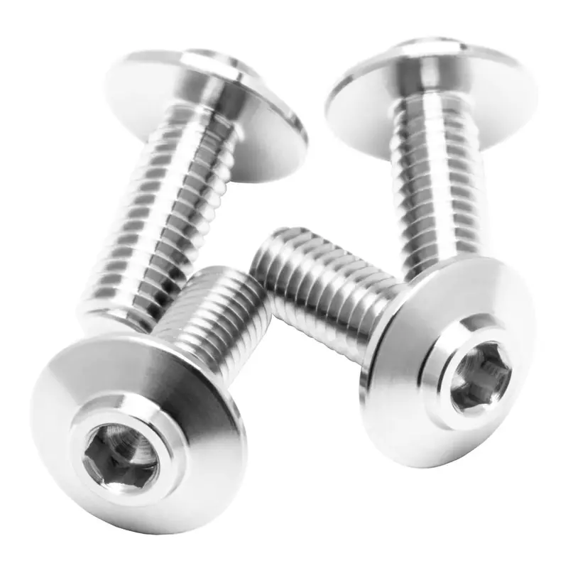 1Up Racing - Pro Duty Titanium Screws, Lockdown Head, M3x8, 4Pcs 1