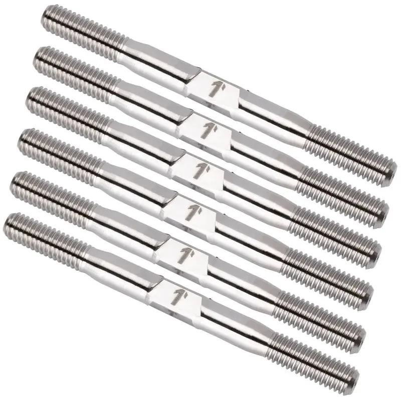 1Up Racing - Pro Duty Titanium Turnbuckle Set - Xray Xb2 '25 - Raw Titanium 1