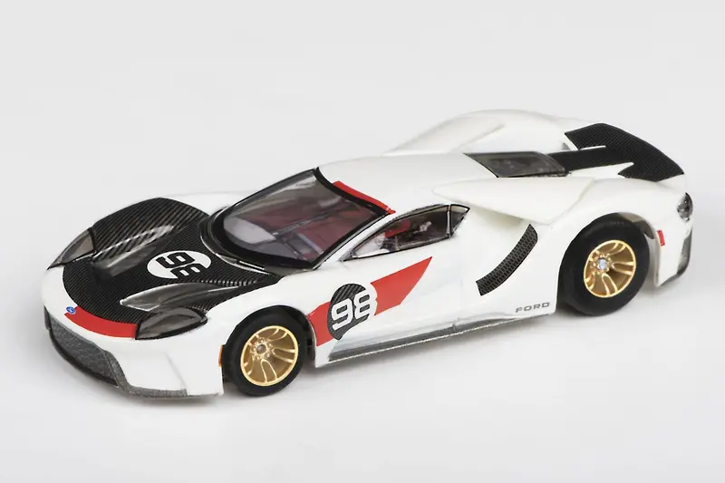 Afx Racing - 2021 Ford Gt Heritage #98 Ho Scale Slot Car 1