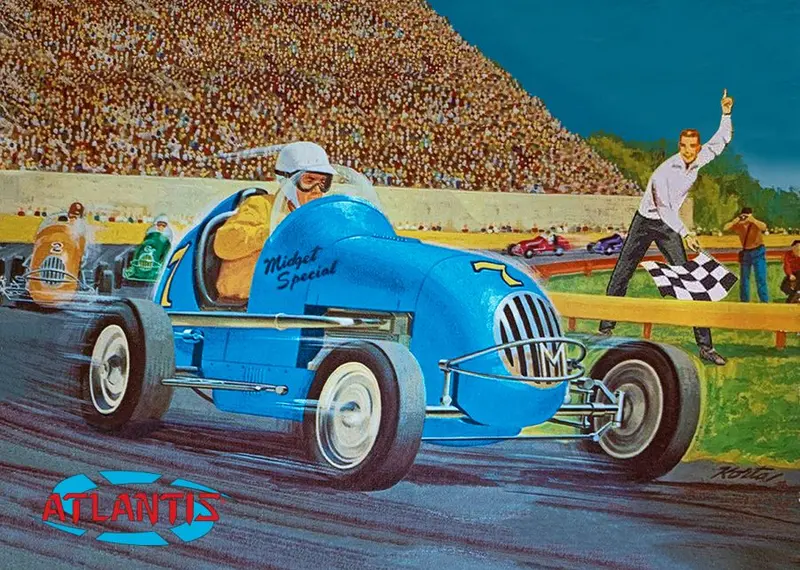 Atlantis Models - 1/20 Midget Racer Plastic Model Kit 1