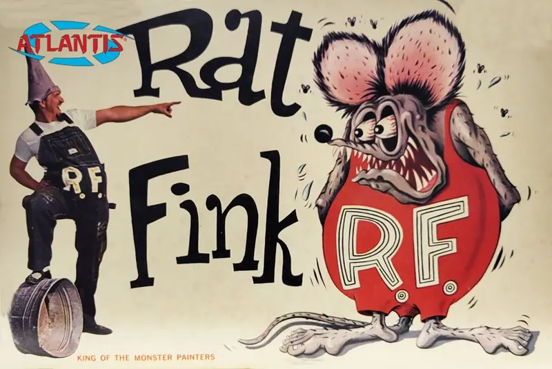 Atlantis Models - 1/25 Ed Roth Rat Fink Plastic Model Kit 1