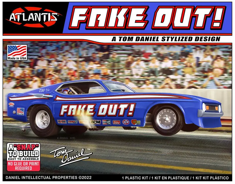 Atlantis Models - 1/32 Scale Snap Tom Daniel Fake Out Funny Car Plastic Model Kit 1