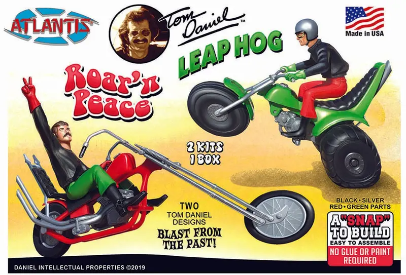 Atlantis Models - 1/32 Tom Daniel Roar' N Peace Leap Hog Snaps 2 Pack Plastic Model Kit, Skill Level 1 1