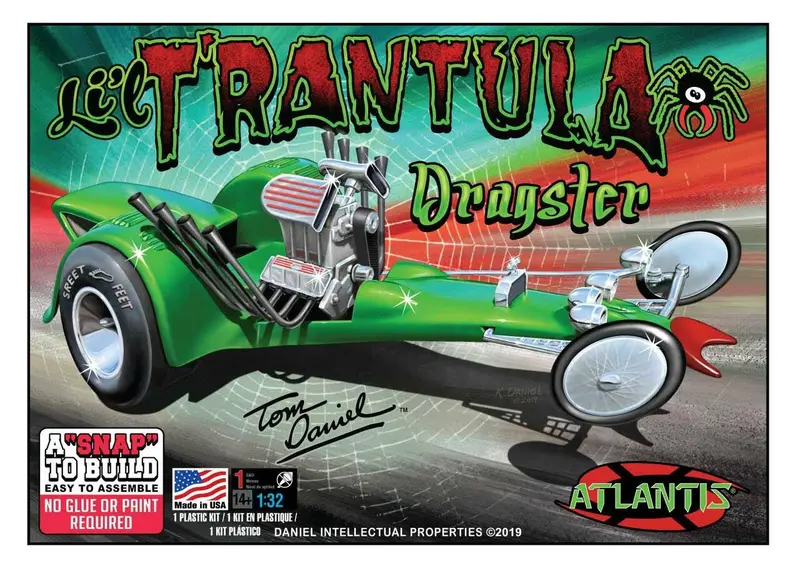 Atlantis Models - 1/32 Tom Daniel Snap Li'l T'rantula Plastic Model Kit 1