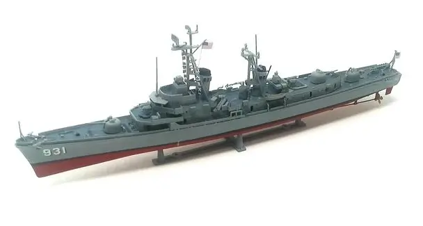 Atlantis Models - 1/320 Uss Forrest Sherman Destroyer Plastic Model Ship Kit, Skill Level 2 1