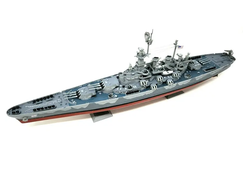 Atlantis Models - 1/500 Uss North Carolina Bb-55 Battleship Plastic Model Kit 1