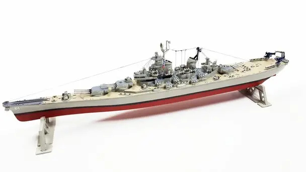 Atlantis Models - 1/535 Uss Iowa Bb-61 Battleship Plastic Model Kit 1
