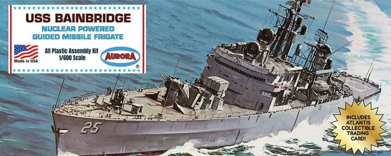 Atlantis Models - 1/600 Uss Bainbridge Plastic Model Kit 1