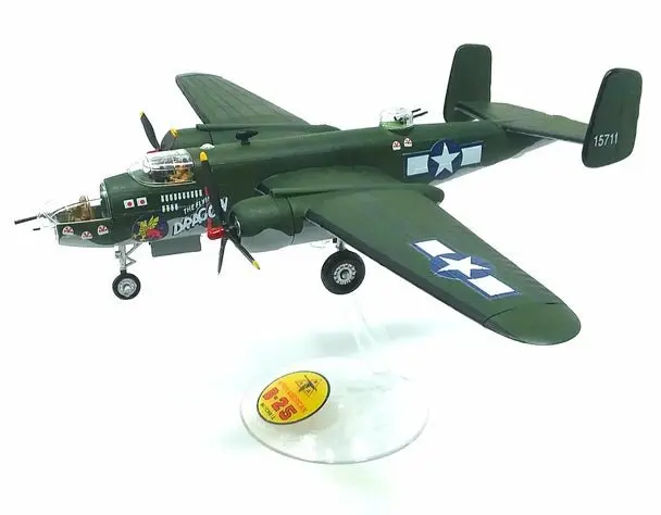 Atlantis Models - 1/64 B-25 Flying Dragon Plastic Model Airplane Kit With Swivel Stand 1