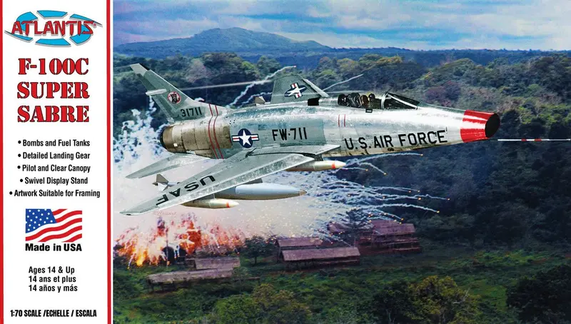 Atlantis Models - 1/70 Scale F-100C Super Sabre 1