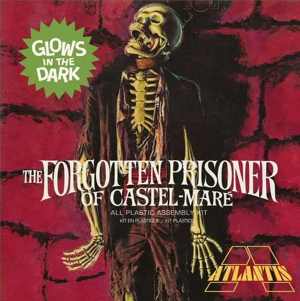 Atlantis Models - 1/8 Forgotten Prisoner Of Castel-Mare Glow Edition Plastic Model Kit, Skill Level 2 1