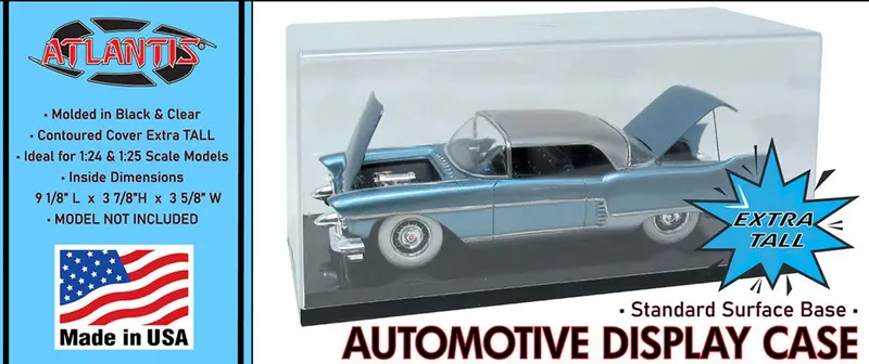 Atlantis Models - Auto Display Case 1/24 1/25 Tall Standard Base 1