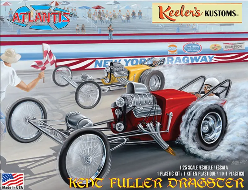 Atlantis Models - Keelers Kustom's Kent Fuller Dragster 1/25 Plastic Model Kit 1