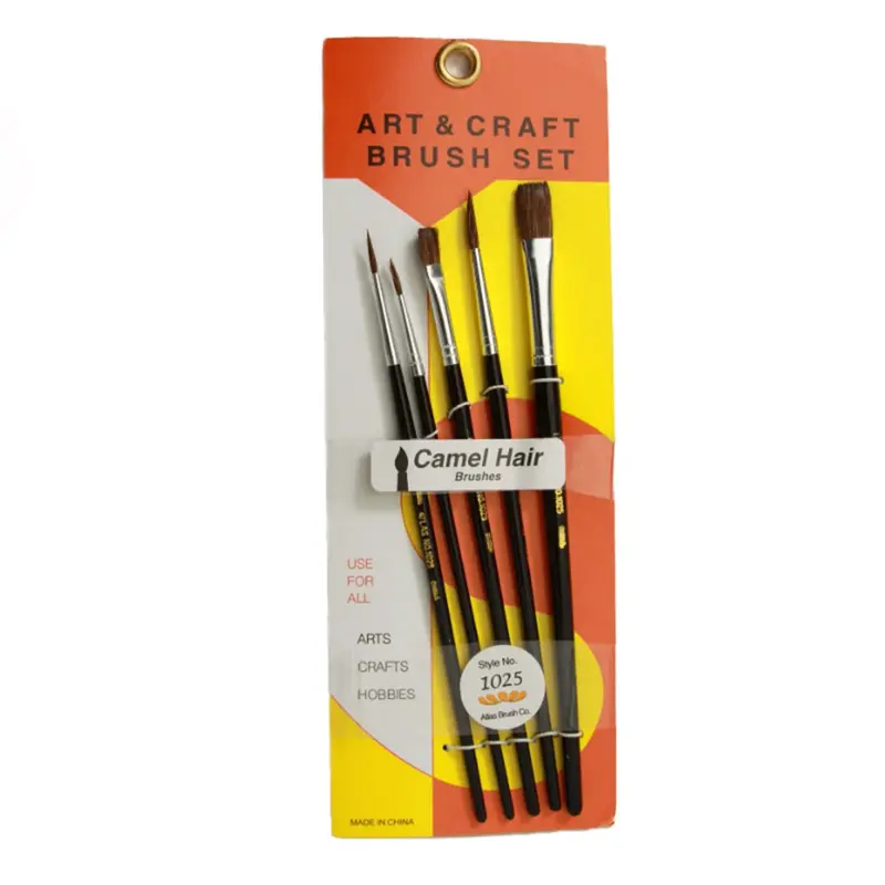 Atlas Brushes - Camel Hair Brushes, In 5 Sizes 1