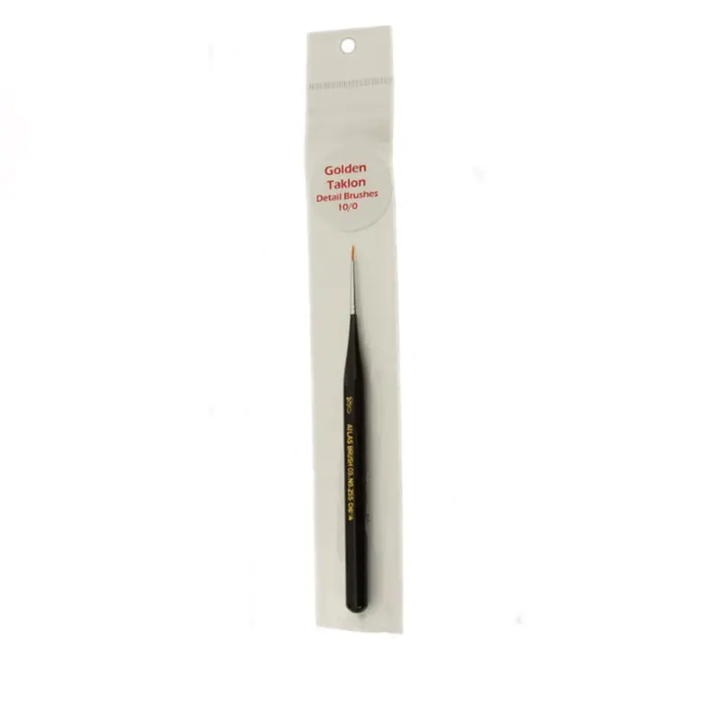 Atlas Brushes - Golden Taklon Detail Brush, Size 10/0, 1 Brush 1