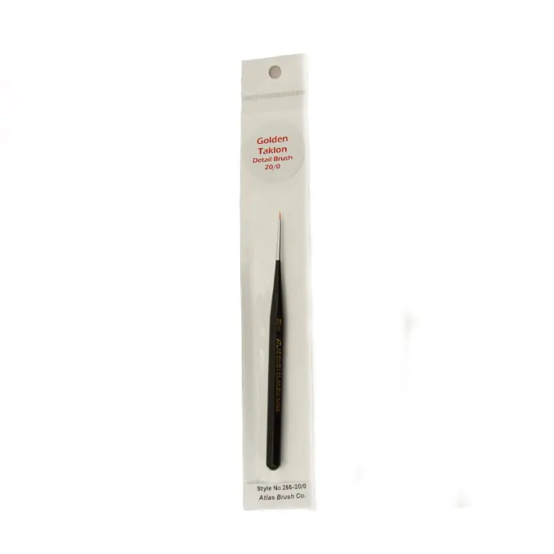 Atlas Brushes - Golden Taklon Detail Brush, Size 20/0, 1 Brush 1