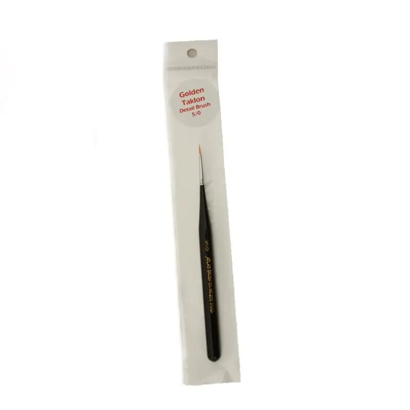Atlas Brushes - Golden Taklon Detail Brush, Size 5/0, 1 Brush 1