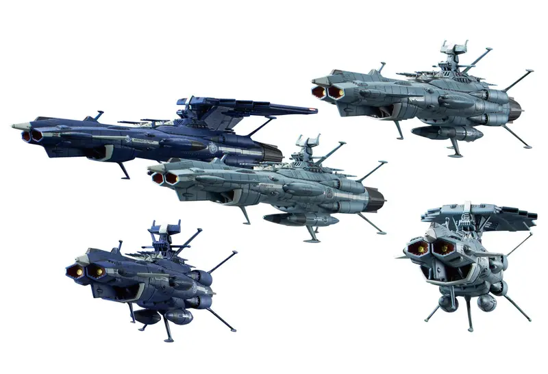 Bandai - #07 U.N.C.F. Andromeda Class Set Mecha Collection Model Kit, From "Star Blazers" 1