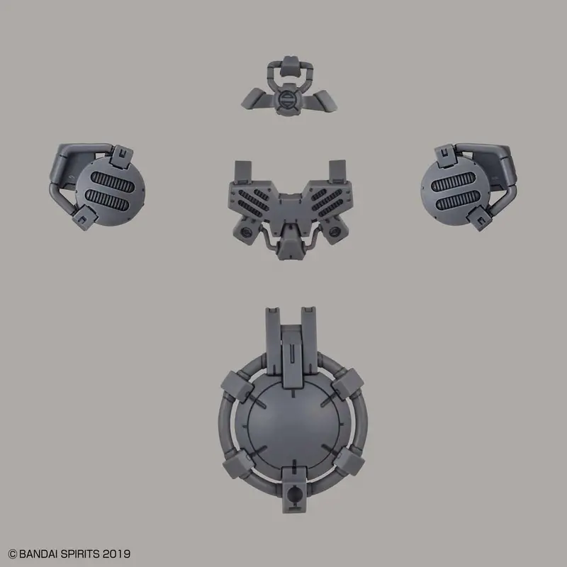Bandai - 30Mm 1/144 Option Armor, For Special Squd Portanova, Light Gray 1