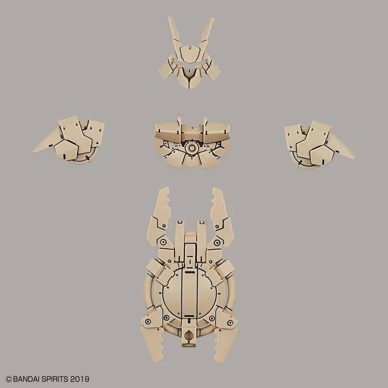 Bandai - 30Mm Close Quarters Combat 1/144 Option Armor, For Portanova, Sand Yellow 1