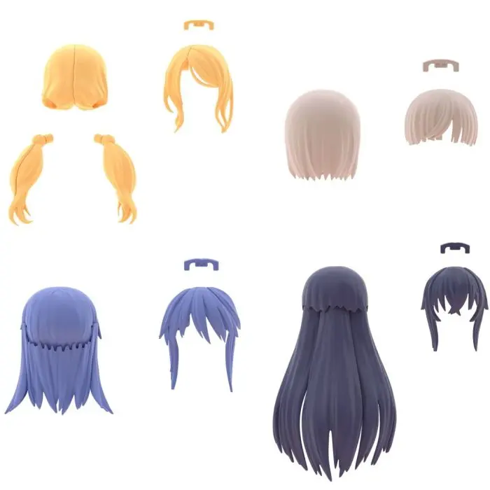 Bandai - 30Ms Option Hair Style Parts Vol.8 All 4 Types (Box Of 4), Bandai 1