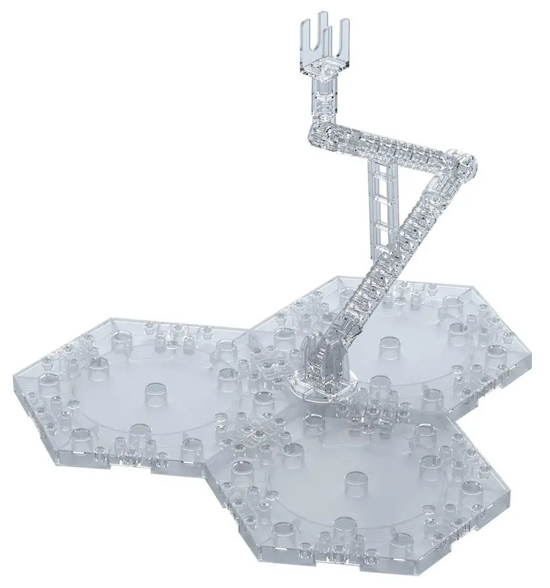 Bandai - Clear Action Base 4 Display Stand For 1/100 Scale Models 1
