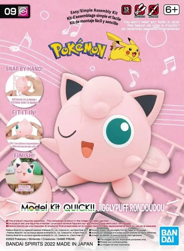 Bandai - Pokemon Model Kit Quick!! 09 Jigglypuff "Pokemon", Bandai 2