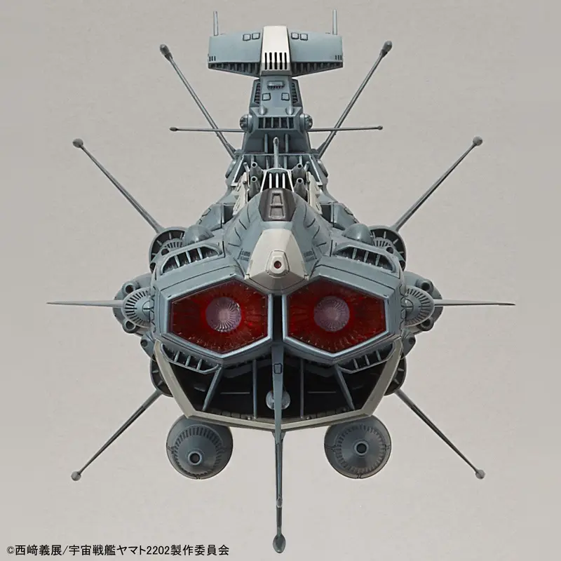 Bandai - Star Blazers 2202 1/1000 U.N.C.F.Aaa-1 Andromeda Battle Ship Model Kit, Movie Effect Version 2