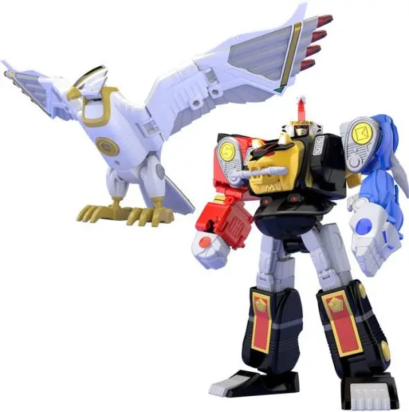 Bandai - Super Mini Pla Ninja Megazord & White Ninja Falconzord Model Set, From Mighty Morphin Alien Rangers 1