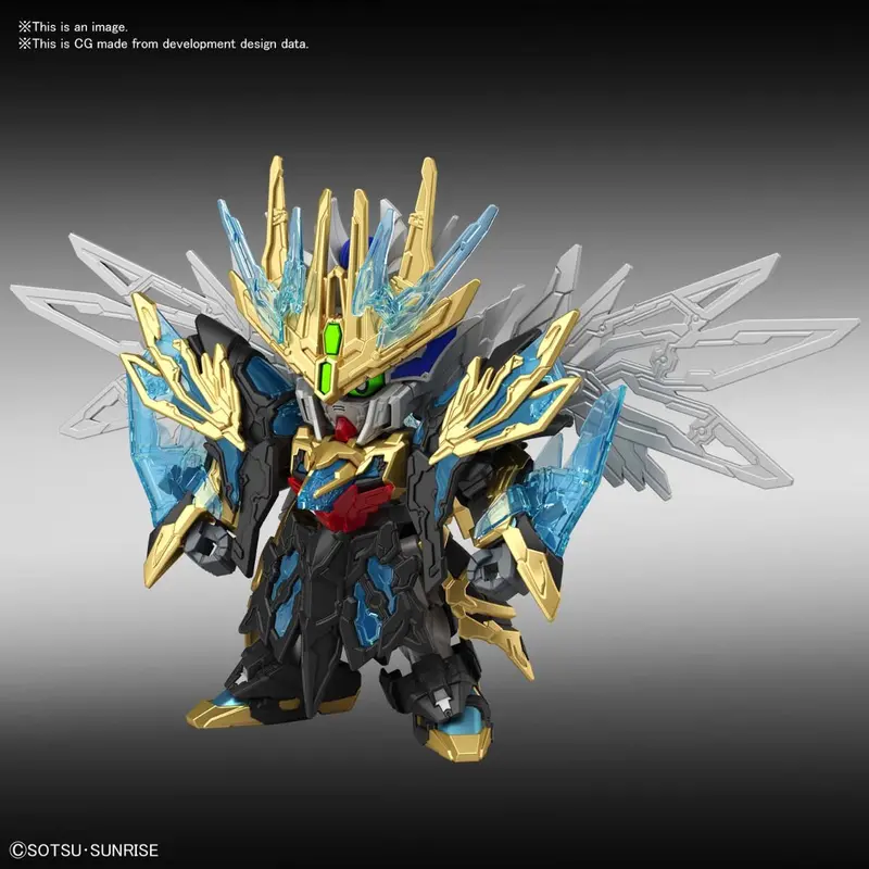 Bandai - Tian Ba Cao Cao Wing Gundam Model Kit, From Sd Sangoku Soketsuden 1
