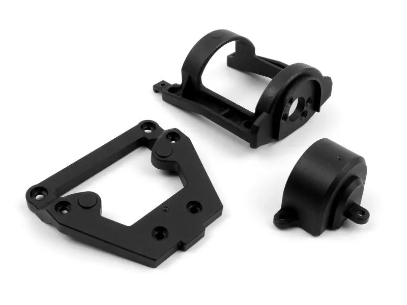 Blackzon - Motor Mount/Front Steering Plate Set, Smyter 1