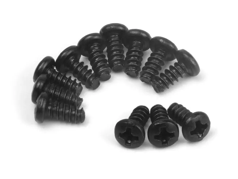 Blackzon - Pan Head Tapping Screws Pbho2.6X6mm (12Pcs) For Vyper 1