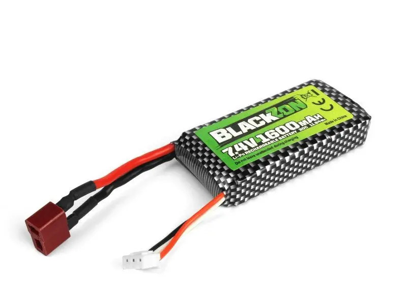 Blackzon - Turbo Smyter Battery Pack (Lipo 7.4V, 1600Mah), W/T-Plug 1