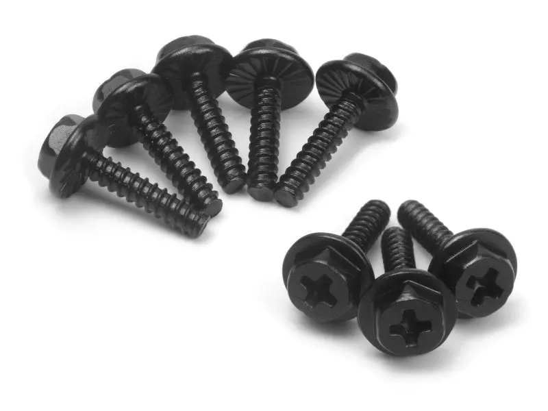 Blackzon - Wheel Lock Bolts St2.6X12mm, 8Pcs For Spryte 1