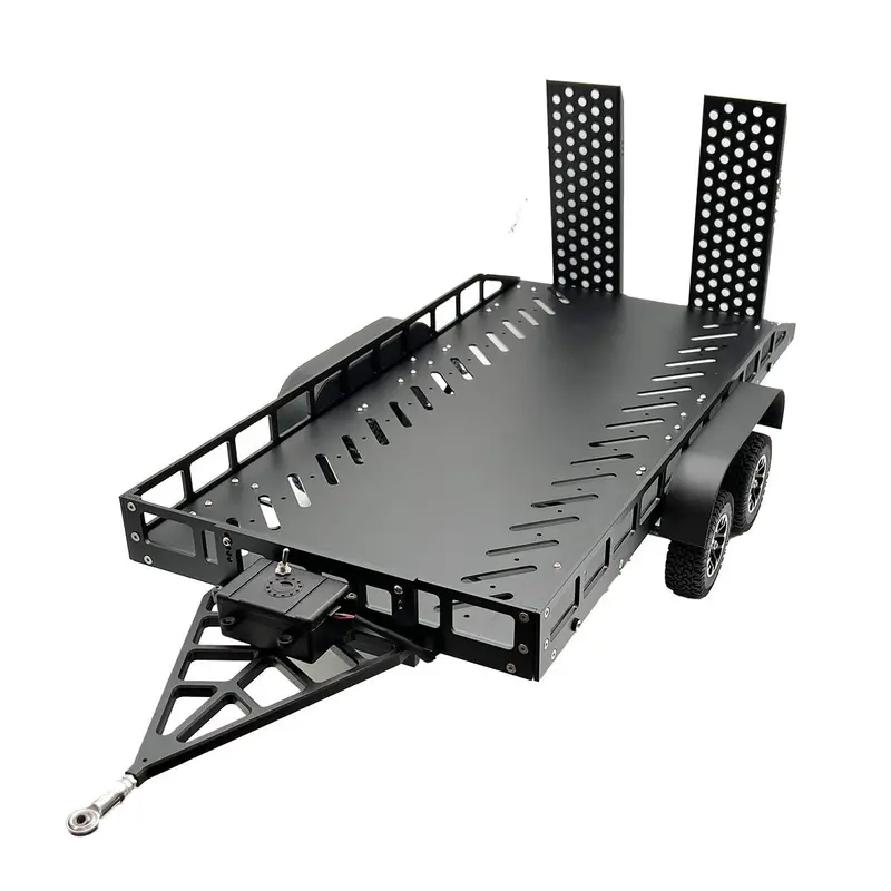 Bold R/C - 1/10 Scale Full Metal Trailer With Led Lights (Black) 1