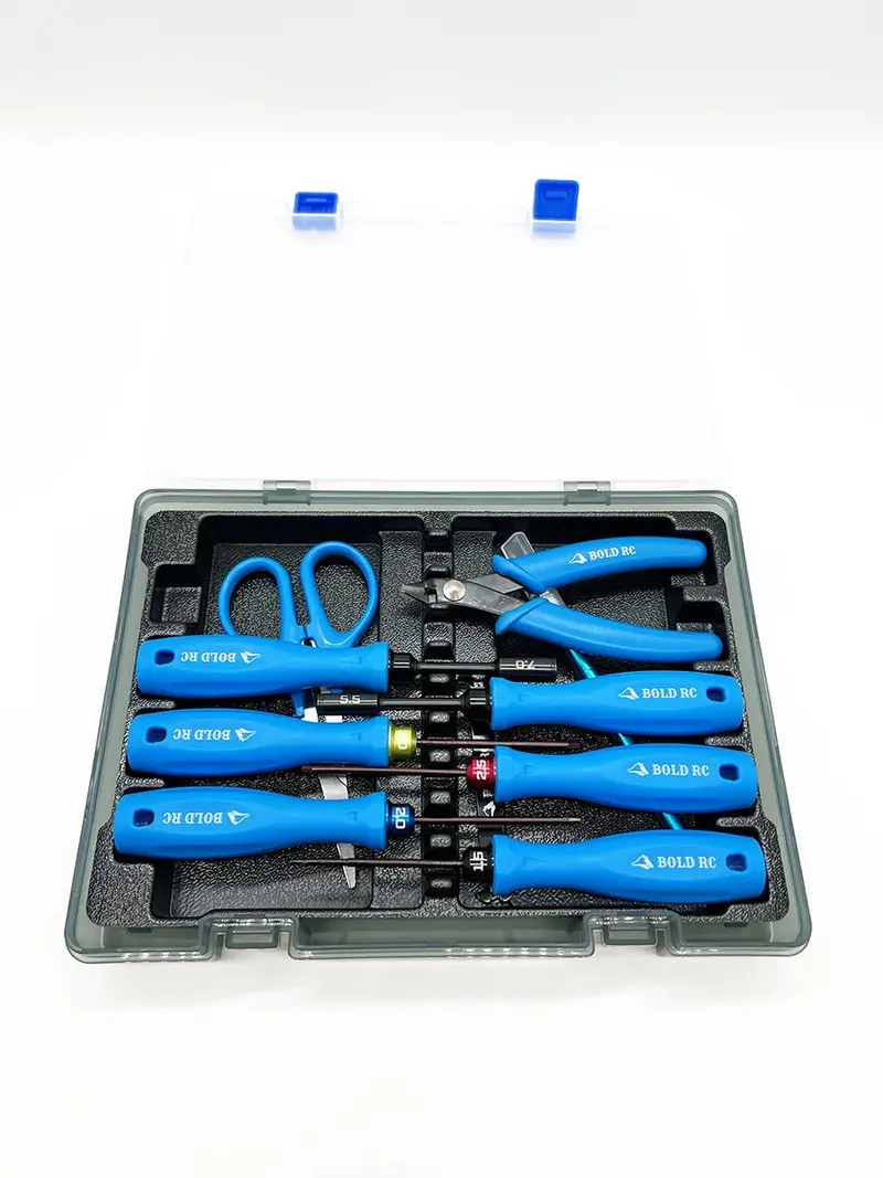 Bold R/C - 10 Piece Trail Pack Tool Set With Storage Box And Tray 1