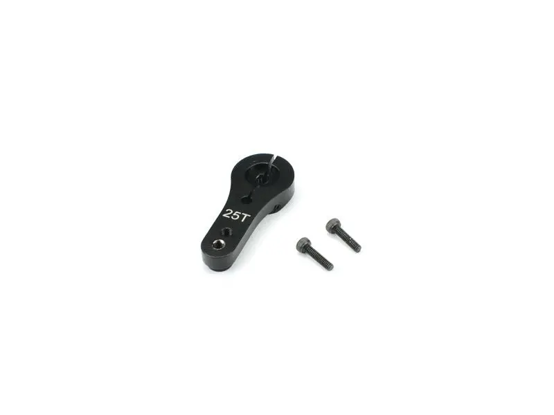 Carisma - Aluminum Clamping Servo Arm, 25 Tooth, Black: Sca-1E Series 1