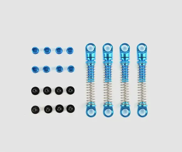 Carisma - Blue Anodized Alloy Shocks For Msa-1E Trucks 1