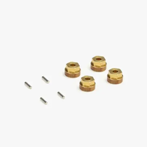 Carisma - Brass Weight Wheels Hex Set (4Pcs) For Msa-1E Trucks 1